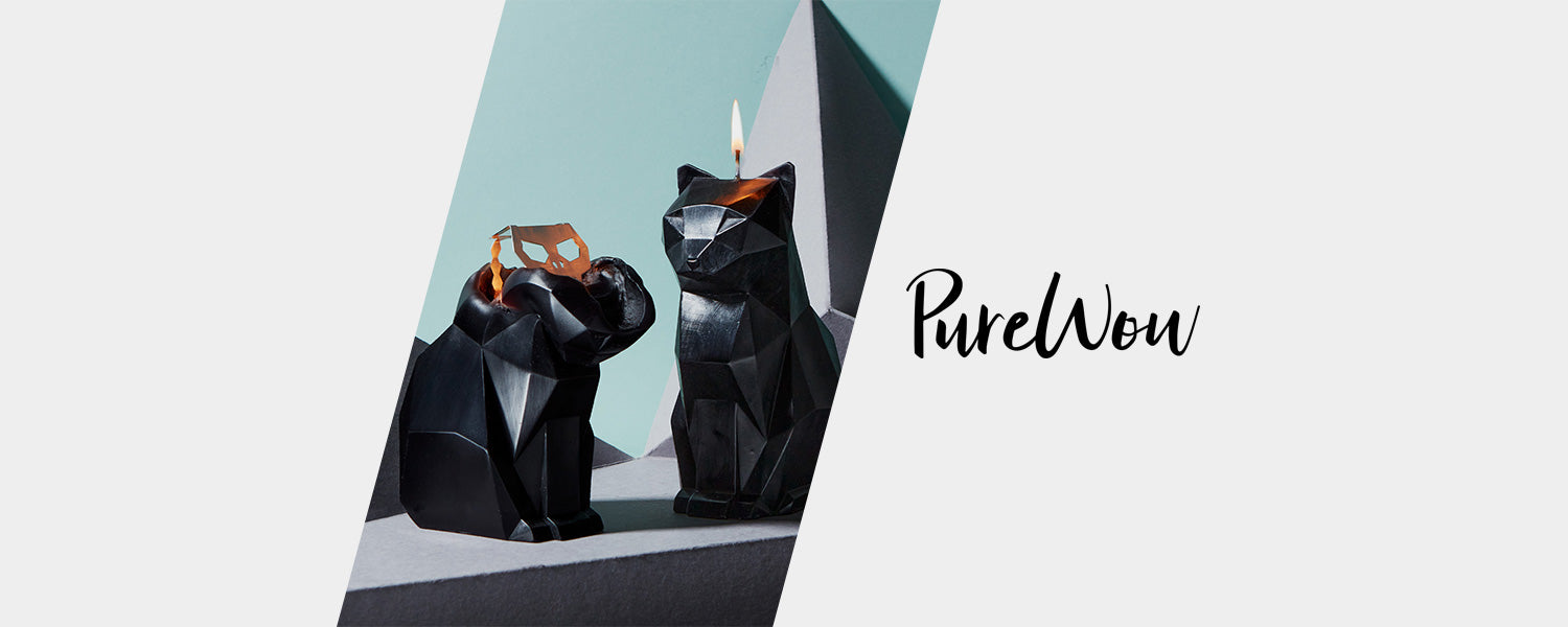 Our PyroPet Candles featured in PureWow's list of 15 coolest candles!